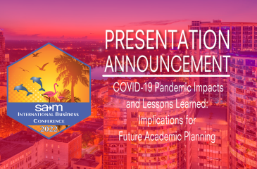 COVID-19 Pandemic Impacts and Lessons Learned – Implications for Future Academic Planning