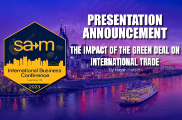 Presentation announcement for The Impact of the Green Deal on International Trade