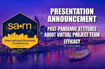 Presentation Slide for Post-Pandemic Attitudes About Virtual Project Team Efficacy