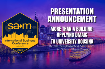 Presentation Announcement Slide More Than a Building: Applying DMAIC to University Housing