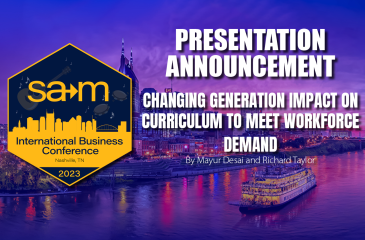 Presentation Announcement Slide for Changing Generation impact on Curriculum to meet Workforce demand