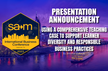 Presentation Slide for Using a Comprehensive Teaching Case to Support Learner Diversity and Responsible Business Practices
