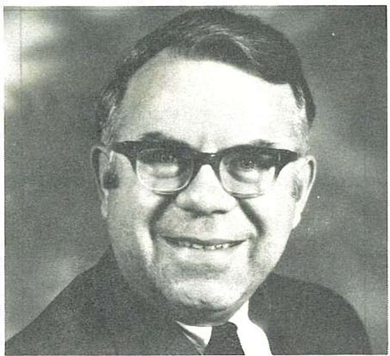 Black and white photograph of Clifford J Doubek