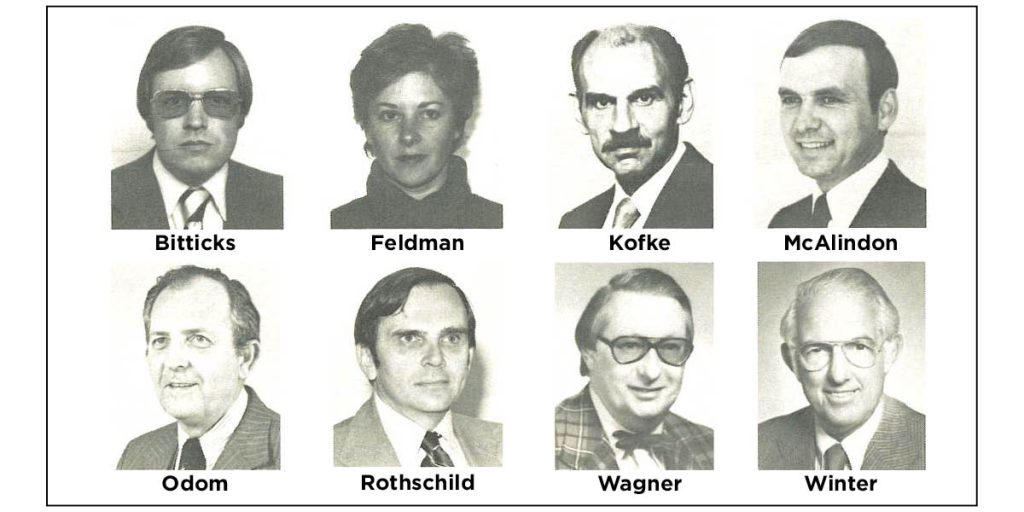 Black and White Collage of 1980 SAM Annual Conference Speakers
