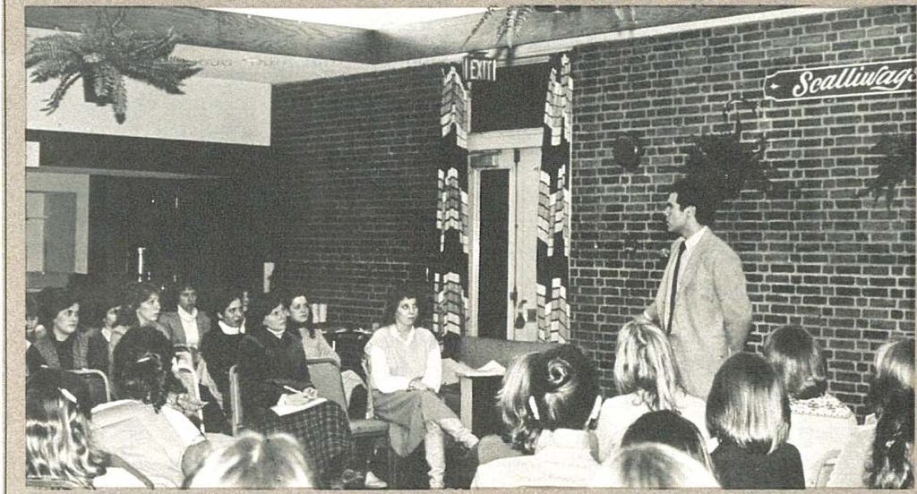 Black and white photo of the Pine HIll Charter Ceremony