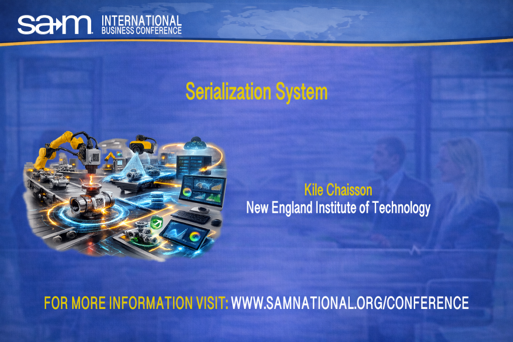 SAMIBC2026 Presentation Announcement Slide for Serialization System