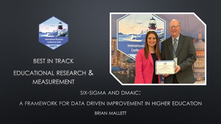 Award Notification Tile for Brian Mallet for Best In Track Paper Award