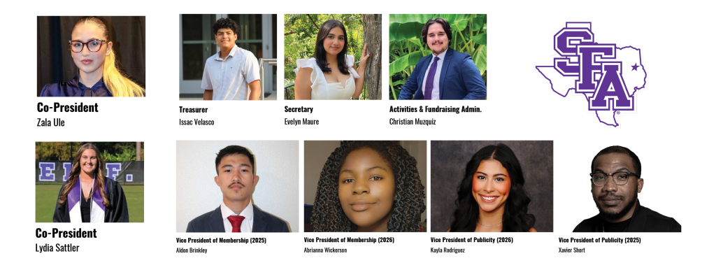 2026 - CCPP Award - Stephen F. Austin State University Officer Team