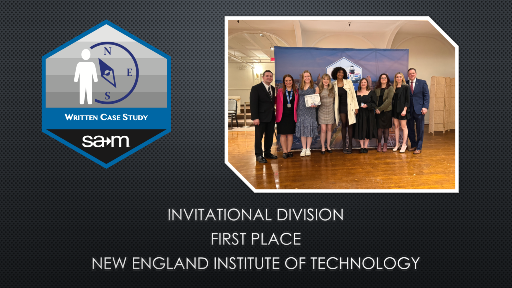 INVITATIONAL DIVISION
FIRST PLACE
NEW ENGLAND INSTITUTE OF TECHNOLOGY