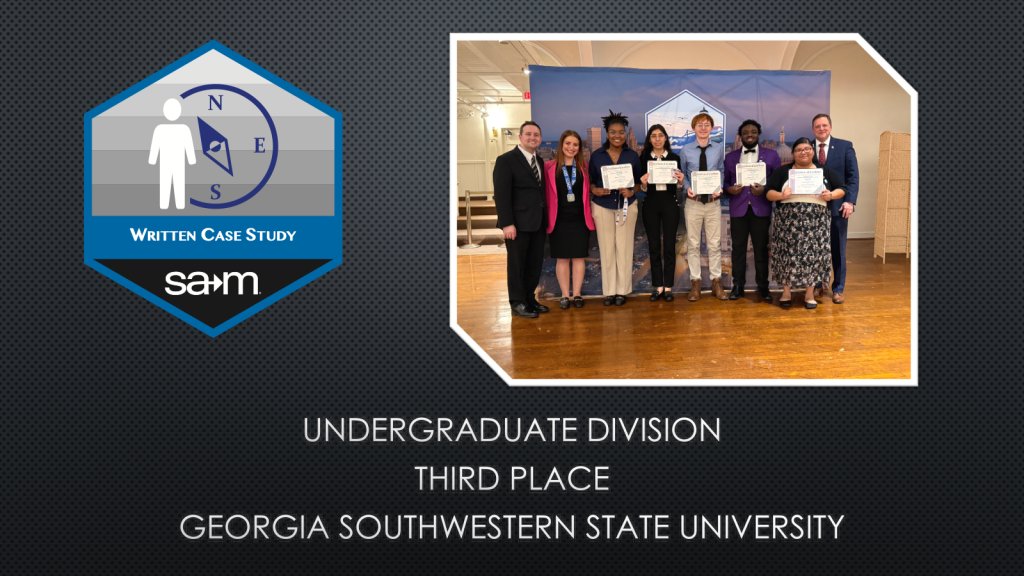 UNDERGRADUATE DIVISION THIRD PLACE GEORGIA SOUTHWESTERN STATE UNIVERSITY