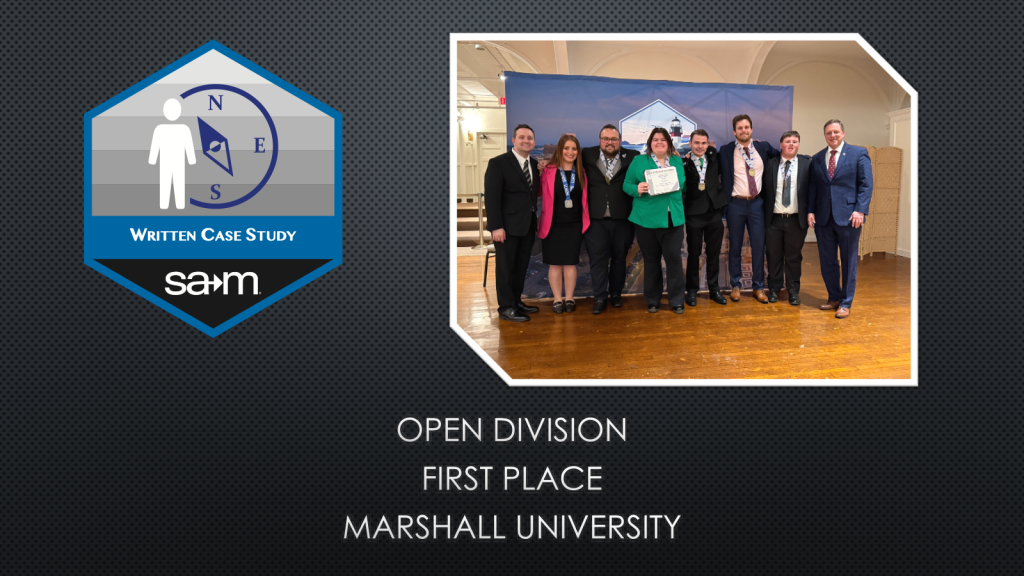 OPEN DIVISION
FIRST PLACE
MARSHALL UNIVERSITY