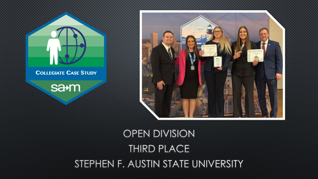 3rd Place — Stephen F. Austin State University
Lydia Sattler, Zala Ule
