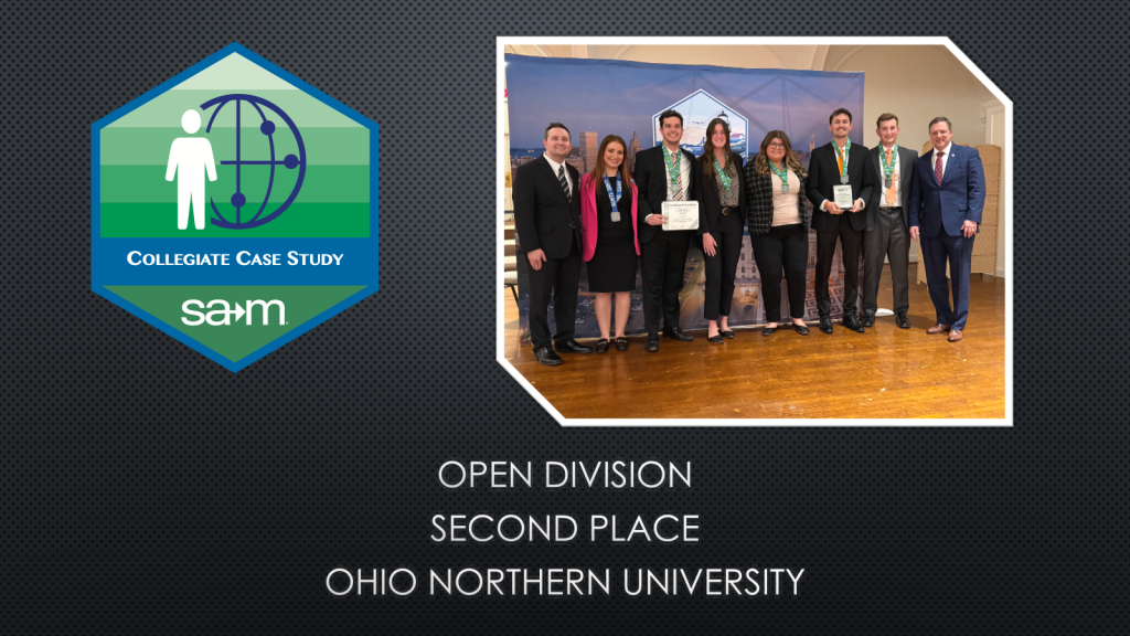 2nd Place — Ohio Northern University
Olivia Bacon, Grant Israel, Emersyn Gerken, Drew Elfers, Kevin Vonderwell