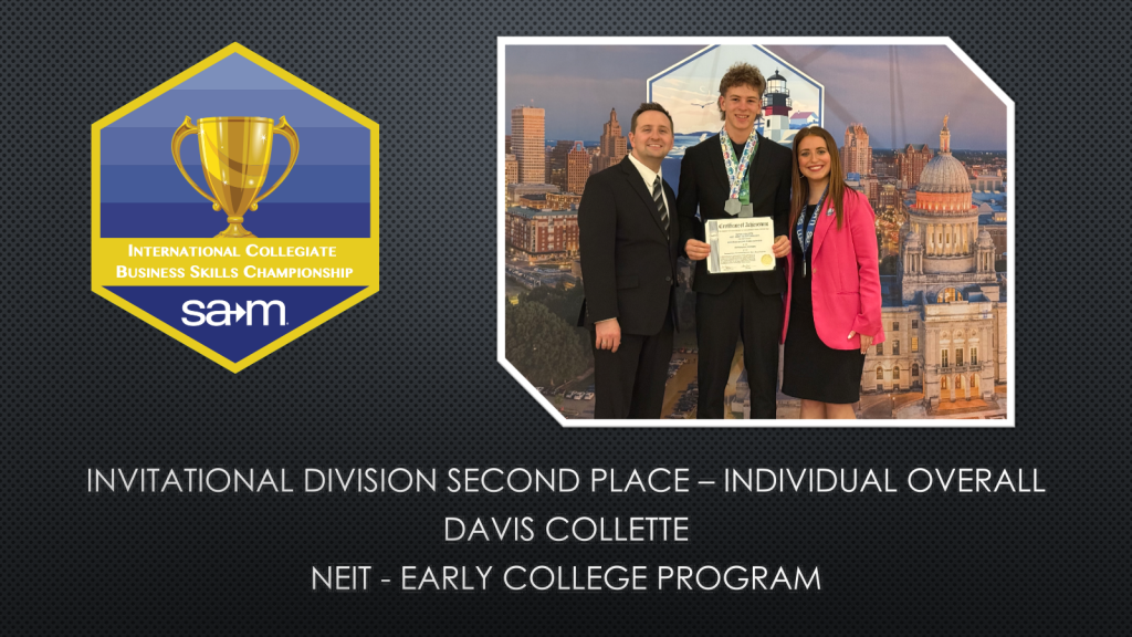 INVITATIONAL DIVISION SECOND PLACE – OVERALL TEAM NEIT - EARLY COLLEGE PROGRAM