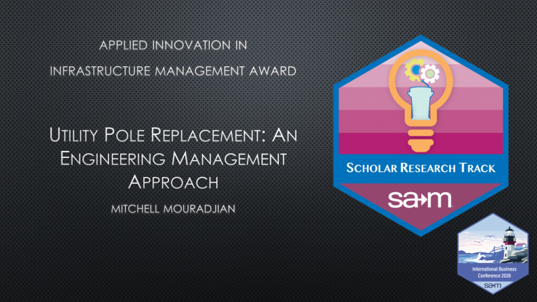 Award Recognition Tile for Mitchell Mouradjian SAMIBC2026 Paper Award