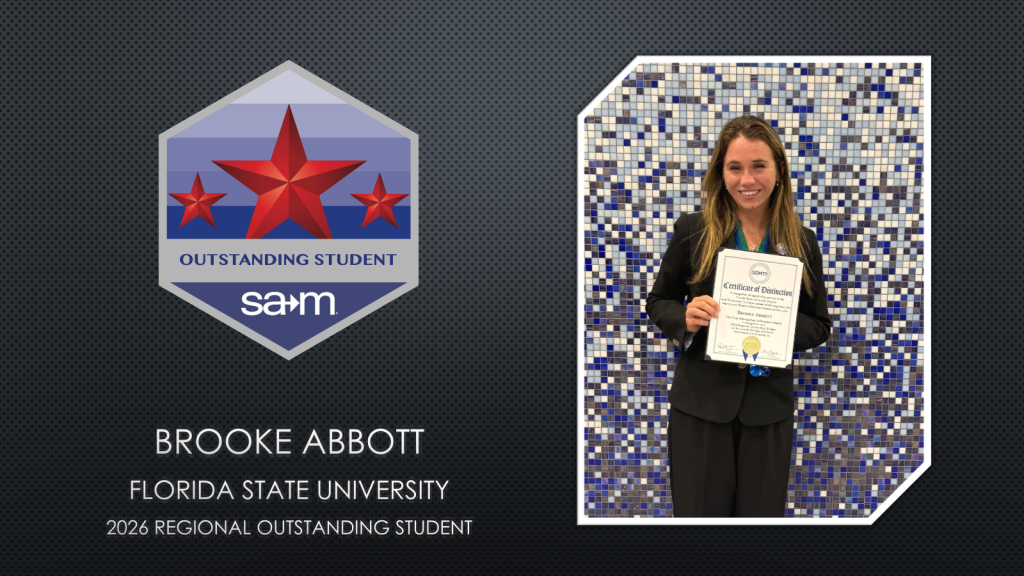 Brooke Abbott, 2026 Regional Outstanding Student Award Winner Banner Image