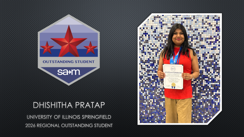 Dhishitha Pratap, 2026 Regional Outstanding Student Award Winner Banner Image