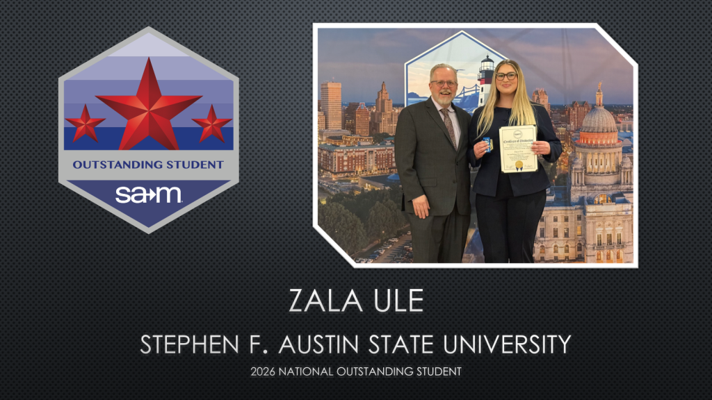 Zala Ule, 2026 National Outstanding Student Award Winner Banner Image