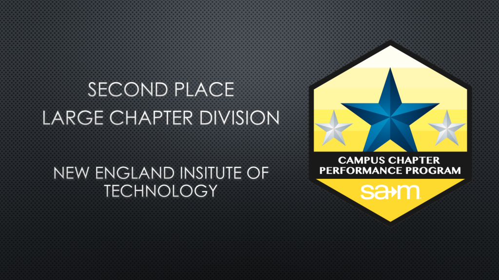 New England Institute of Technology, 2026 Campus Chapter Performance Program Award Winner.